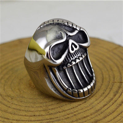 FDLK  New Exaggerated Skull Head Shape Ring Men's Ring Big Metal Ring Accessories Party Bottle Opener Jewelry Gift