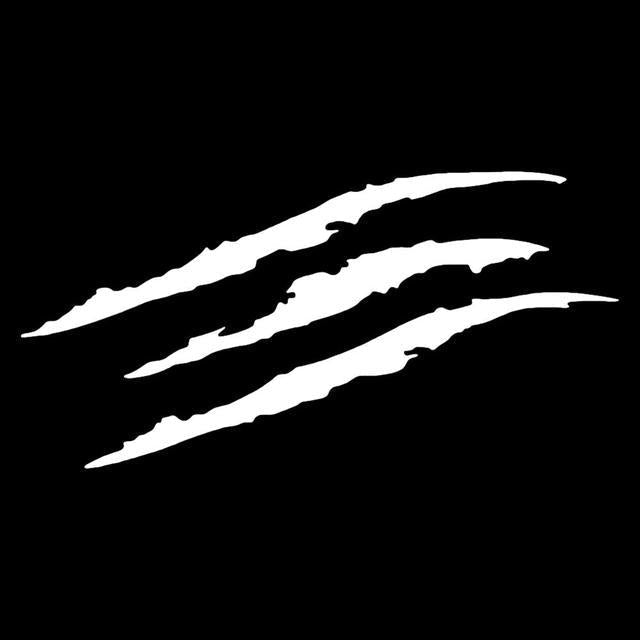 1/2PCS Auto Car Stickers Reflective Monster Claw Marks Scratch Stripe Marks Auto Headlight Decal Dinosaur Raptor Scratches Decor