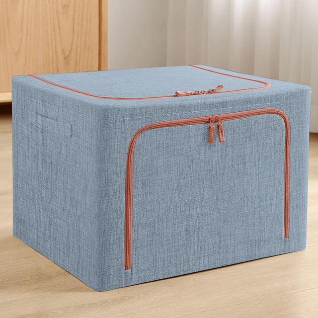 Fabric Storage Box Foldable Clothes Bag Laundry Finishing Wardrobe Toy Storage Cabinet Pet House Car Trunk Organizer Box