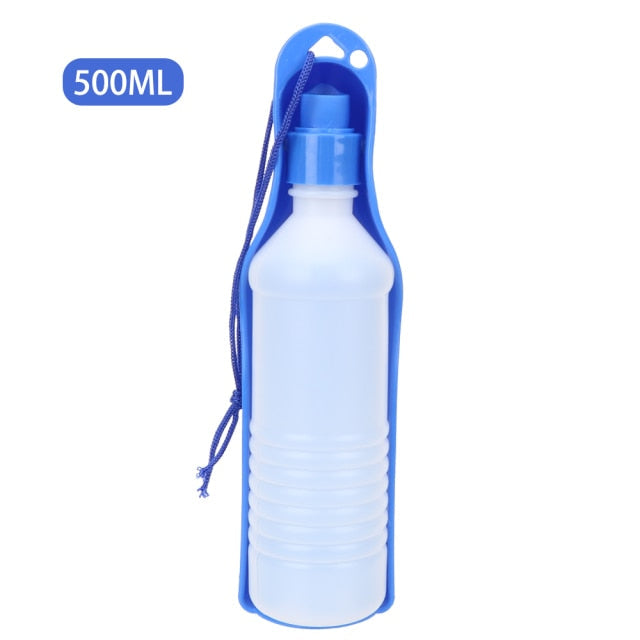 Portable Pet Dog Cat Outdoor Travel Water Bowl Bottle Feeder Drinking Fountain