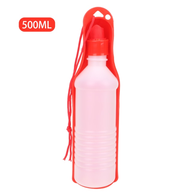 Portable Pet Dog Cat Outdoor Travel Water Bowl Bottle Feeder Drinking Fountain