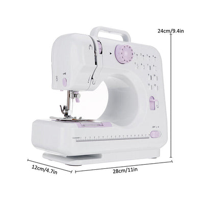 Portable Electric 12 Stitches Sewing Machine Multi-function Desktop LED Home Kit