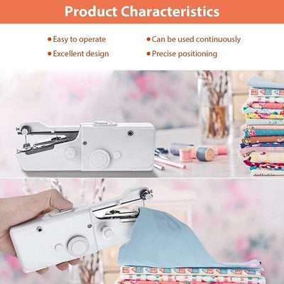 Mini Handheld Sewing Machine Cordless Hand Held Portable Clothes Stitch Home AU