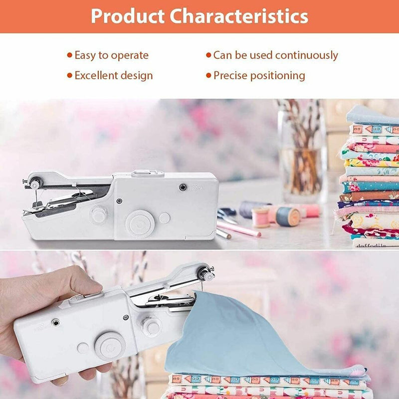 Mini Handheld Sewing Machine Cordless Hand Held Portable Clothes Stitch Home AU