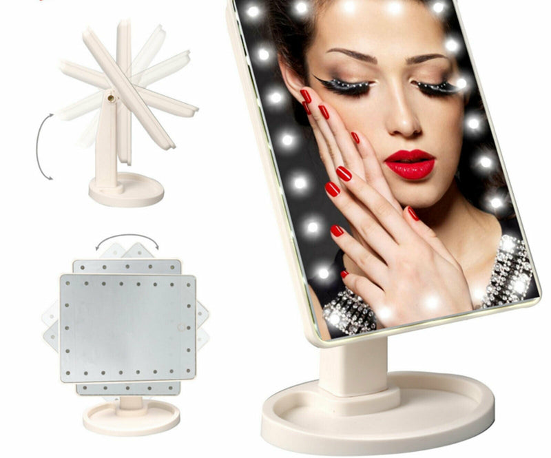 Make-up Jewelry Organizer with Led Lighted Mirror