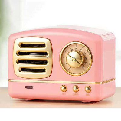 Bluetooth speaker retro cute girl radio 3D surround subwoofer