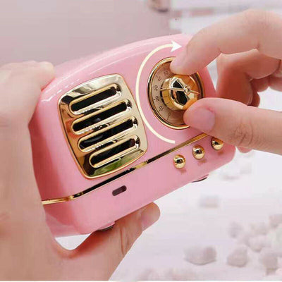 Bluetooth speaker retro cute girl radio 3D surround subwoofer