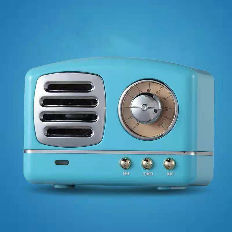 Bluetooth speaker retro cute girl radio 3D surround subwoofer