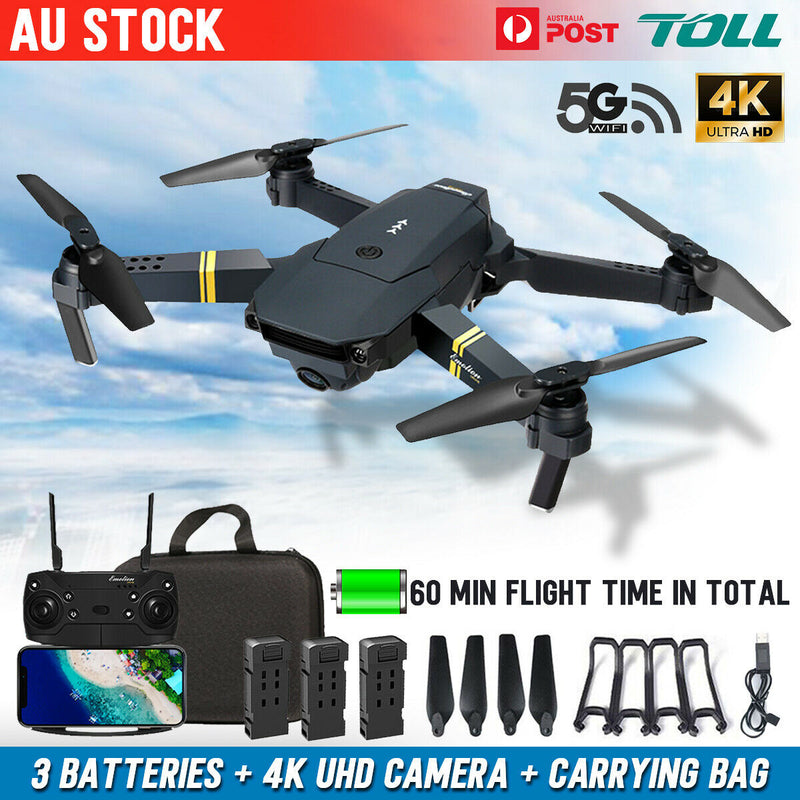 5G Compact Drone Quadcopter 4K UHD (Pro Kit with 3x Batteries)