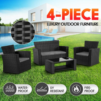 Luxury Outdoor Furniture Set  (4 pcs) AU