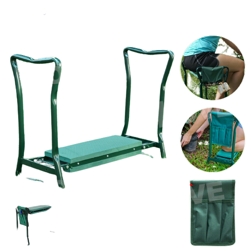 2-In-1 Garden Kneeler Bench Foldable Knee Padded Pad