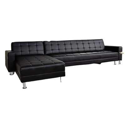 Luxury 5 Seater Convertible Sofa Leather Couch