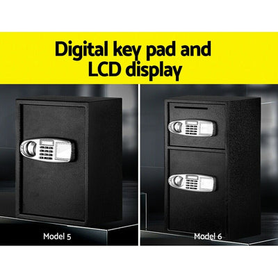 Professional Security Box Electronic Safe Digital Lock Cash Deposit Password 8L-80L