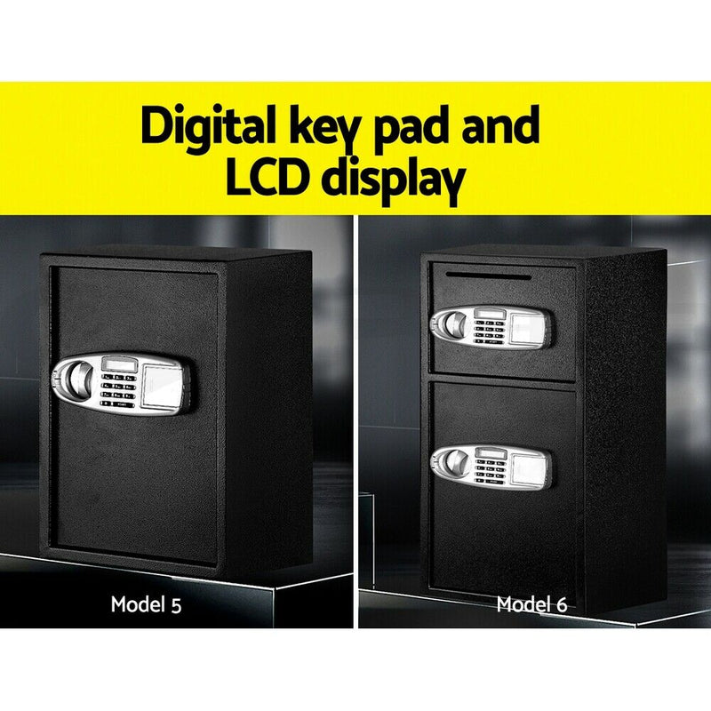 Professional Security Box Electronic Safe Digital Lock Cash Deposit Password 8L-80L