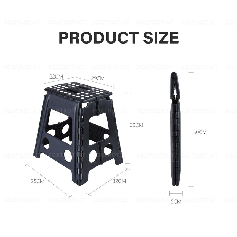 Step Stool Portable Plastic Foldable Chair Outdoor Bathroom Kitchen Adult Kids