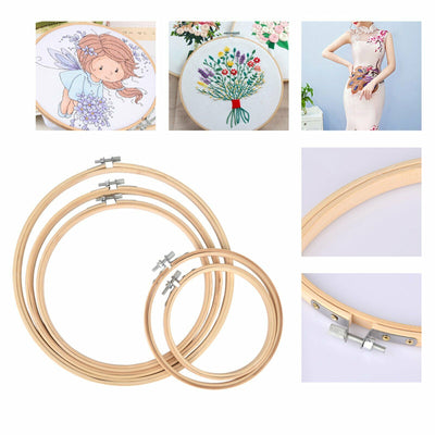 Cross Stitch Embroidery Thread Hoop Kit