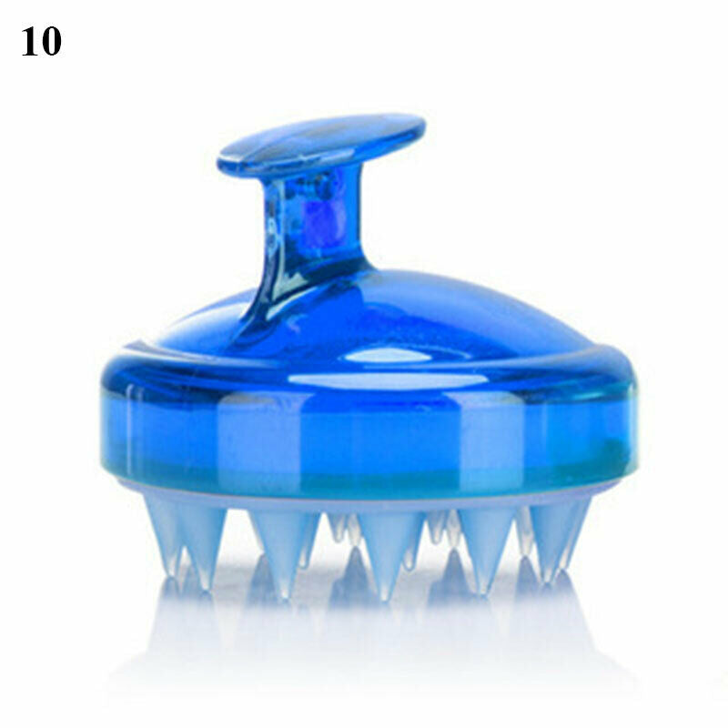 Silicone Shampoo Scalp Shower Body Washing Hair Massage Massager Brush