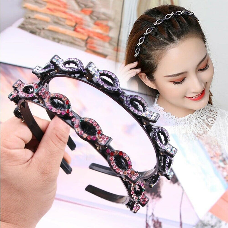 Double Bangs Butterfly Clip Headband