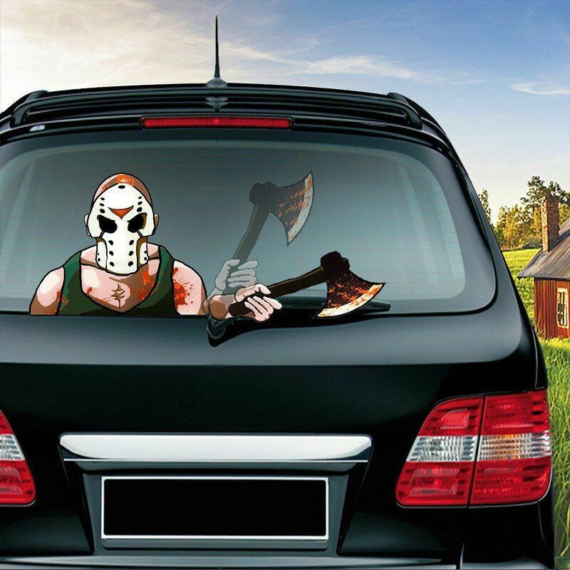 Halloween Rear Windshield Window Decals Car Wiper Sticker