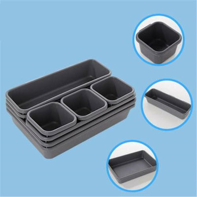 8pcs/set Drawer Desk Draw Cutlery Storage Tray