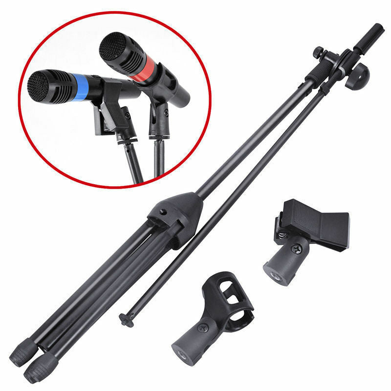 Microphone Stand Telescopic Boom Adjustable Mic Holder