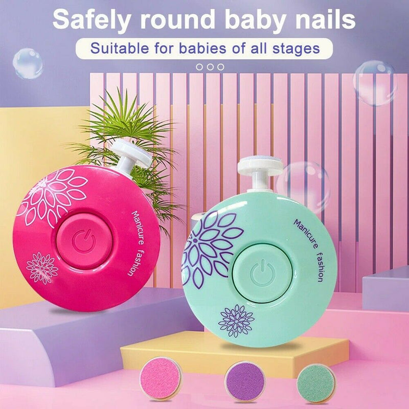 ELERA New Baby Electric Nail Trimmer Kid Nail Polisher Tool Baby Care Kit Manicure Set Easy To Trim Nail Clippers For Newborn