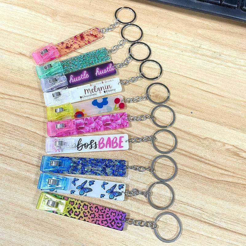 Fashion Styles Card Grabber Long Nails Acrylic Bank Card Grabber Gas Card Clip