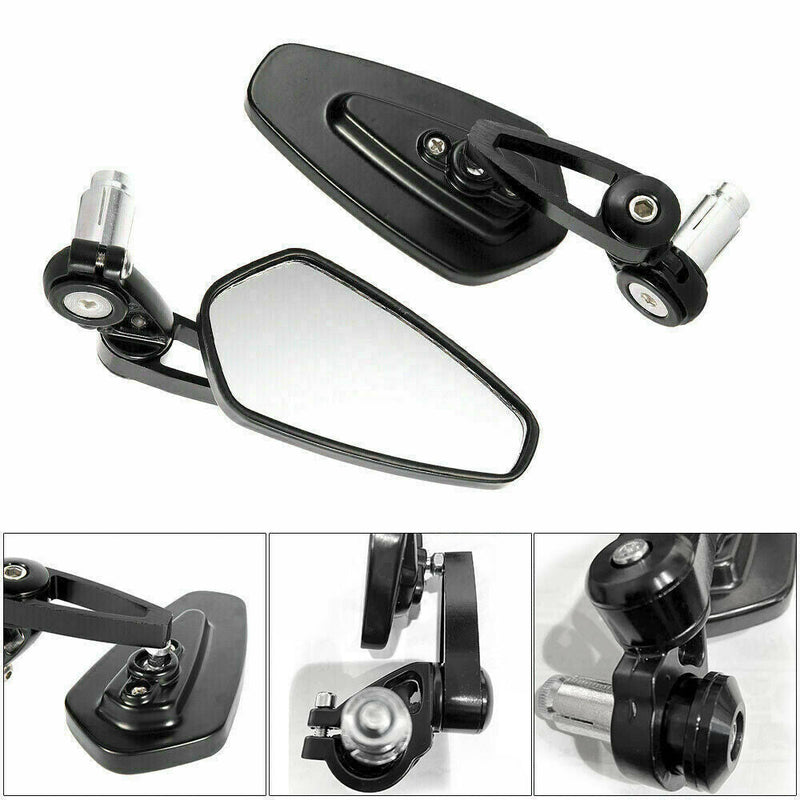 Universal Motorcycle bike Bar End Rear Side View Mirrors