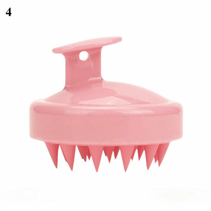 Silicone Shampoo Scalp Shower Body Washing Hair Massage Massager Brush