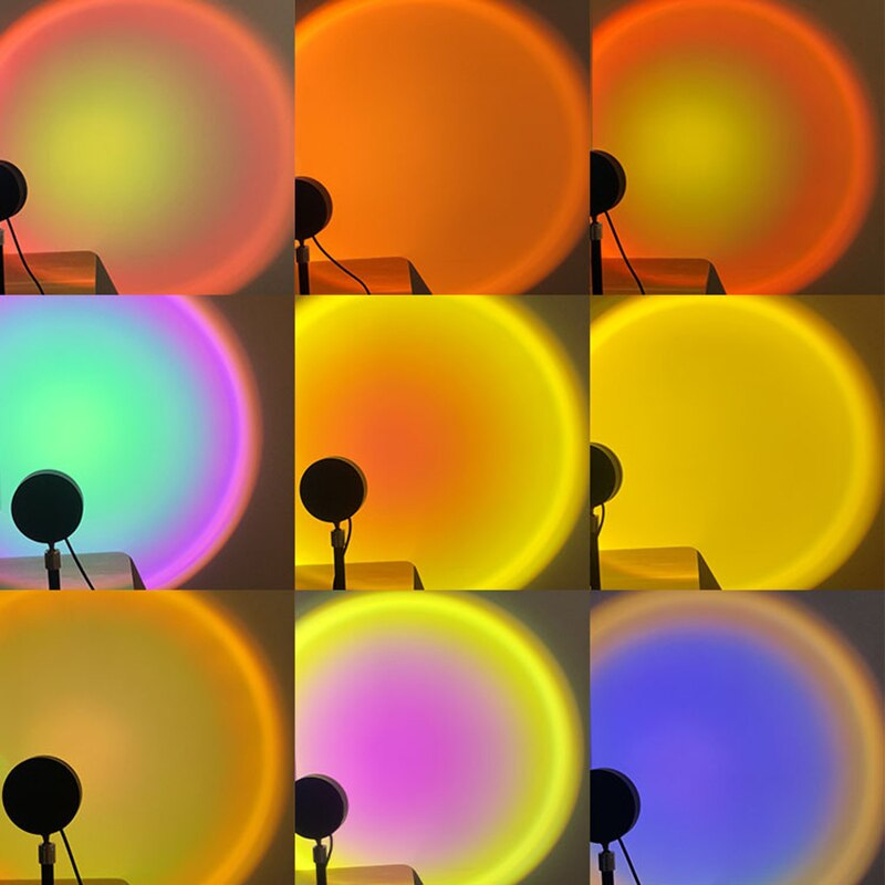 16Colors Rainbow Sunset Projection Lamp