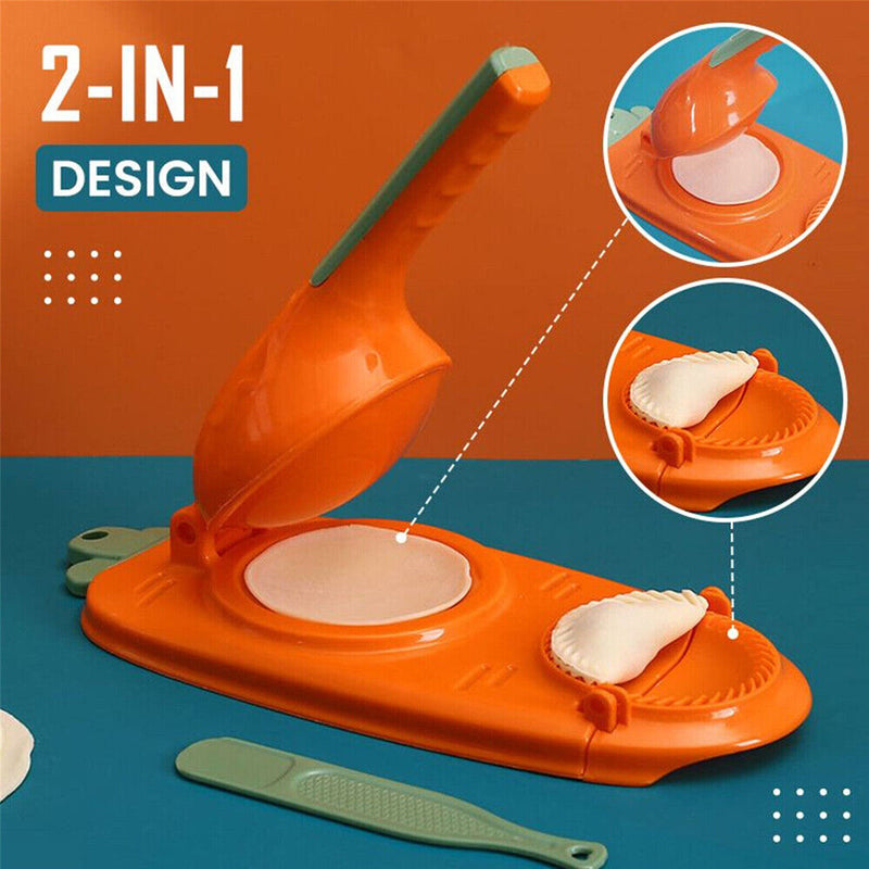 2 in 1 Dumpling Skin Chapati Maker Dough Press Machine Pastry Mould Tool Practic