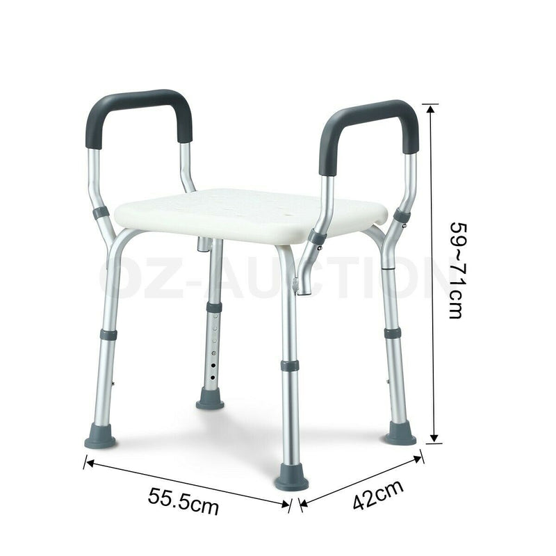 New Adjustable Shower Chair Bath Seat Bathroom Bench