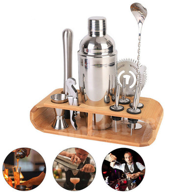 12Pcs Cocktail Shaker Set Mixer Bar Strainer Bartender Kit