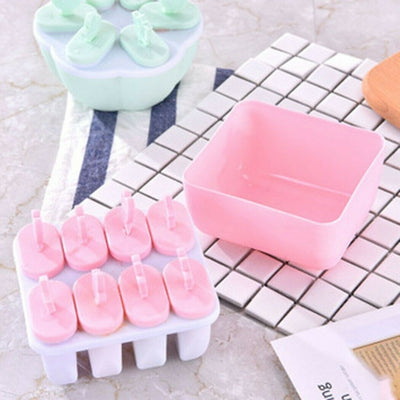 Summer Ice Cream Mold 8 Miniature Popsicles Candy Mold Convenient DIY Food Grade