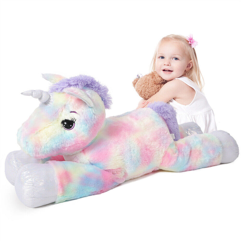 105 Big Plush Rainbow Unicorn Toy Xmas Gift