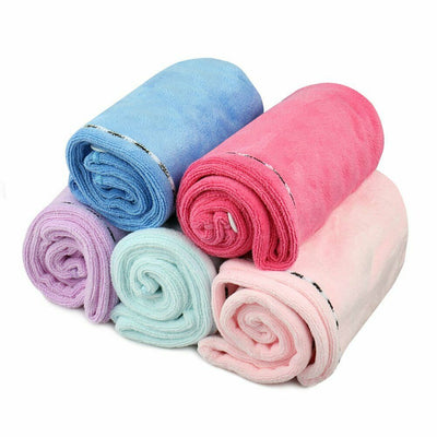 3PCS Rapid Fast Drying Hair Absorbent Towel Turban Wrap Soft Shower Bath Cap Hat