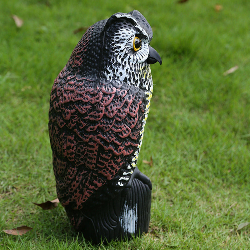 Large Realistic Owl Decoy Bird Deterrent