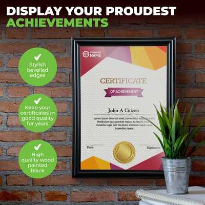 4PCE A4 Document & Certificate Frame