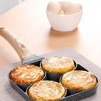 4 Cup Fried Egg Pancake Burger Pan Non Stick Breakfast Egg Maker