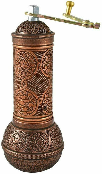 Coffee Grinder, Handmade Turkish Style with Mill Adjustable Manual 7'- 18cm
