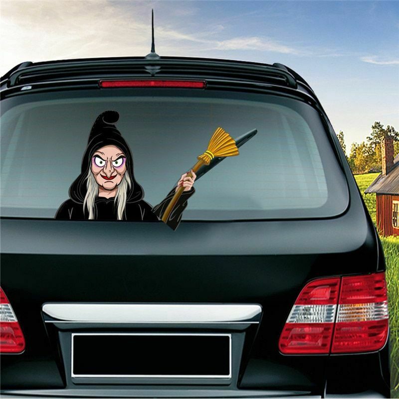 Halloween Rear Windshield Window Decals Car Wiper Sticker