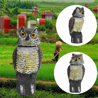 Large Realistic Owl Decoy Bird Deterrent