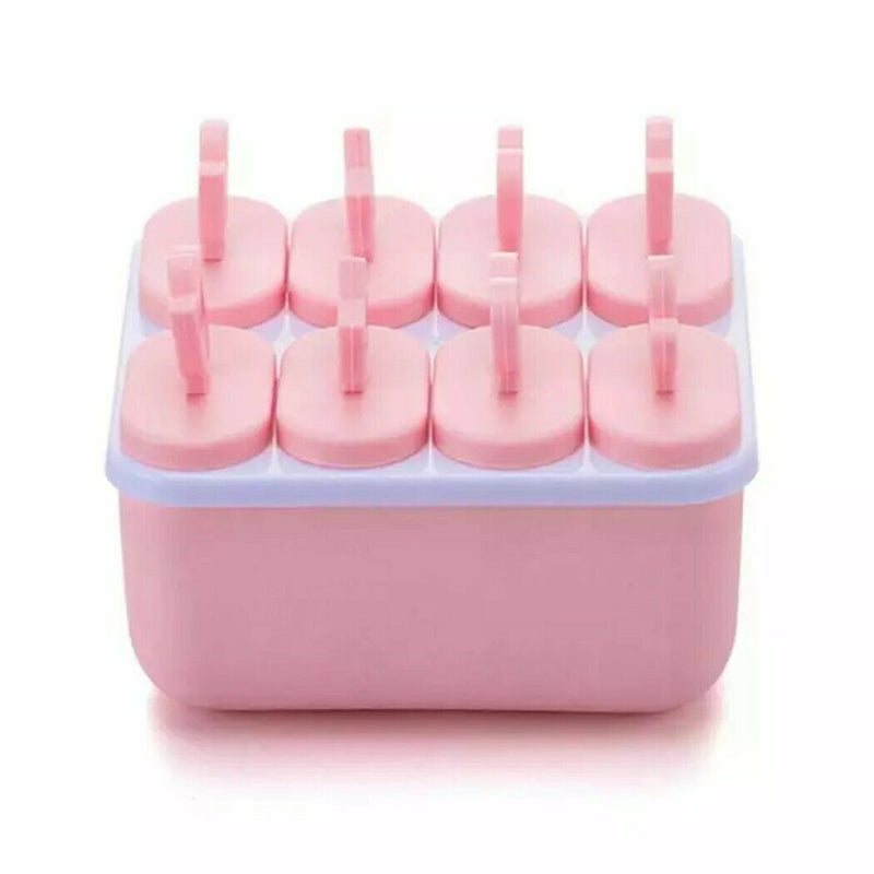 Summer Ice Cream Mold 8 Miniature Popsicles Candy Mold Convenient DIY Food Grade