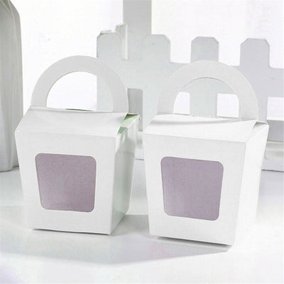 20PCS Cupcake Boxes Holes Clear Window Face