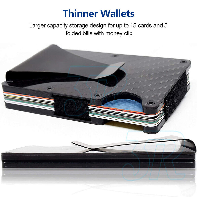 Men Slim Carbon Fiber Credit Card Holder