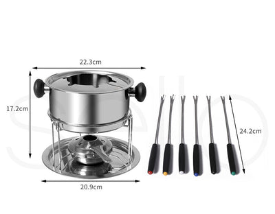 Toque Classic Fondue Set 12pcs Stainless Steel