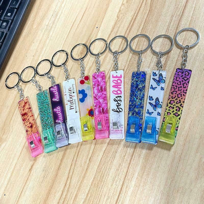 Fashion Styles Card Grabber Long Nails Acrylic Bank Card Grabber Gas Card Clip