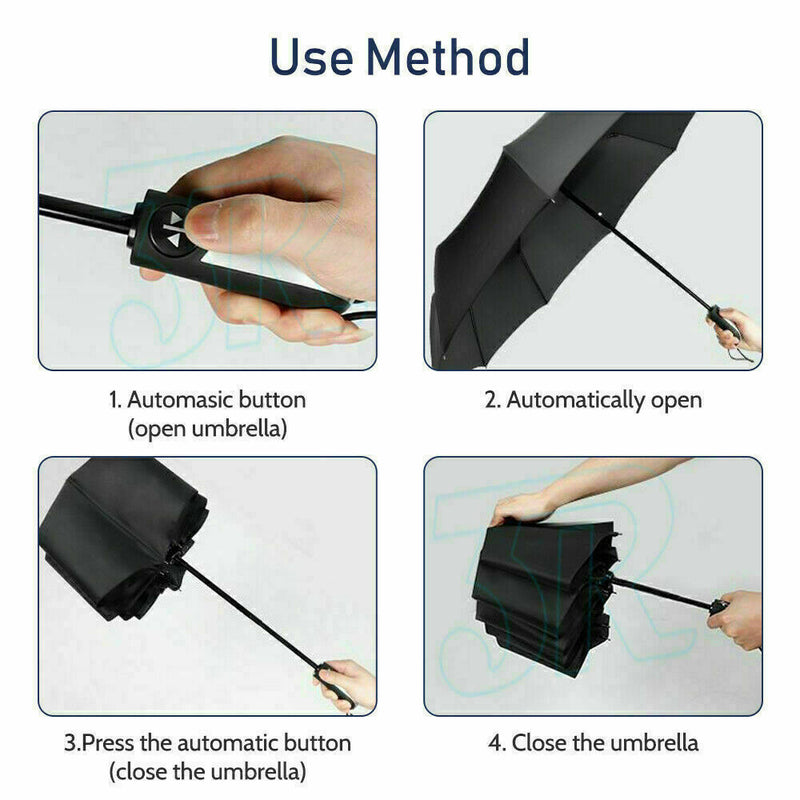 Automatic Folding Umbrella Windproof