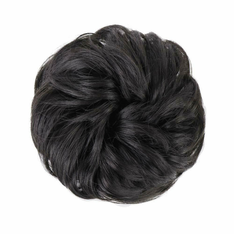 Girls Women Elastic Wig Hair Ring Curly Scrunchie Bun Chignon Ponytail Hairpiece