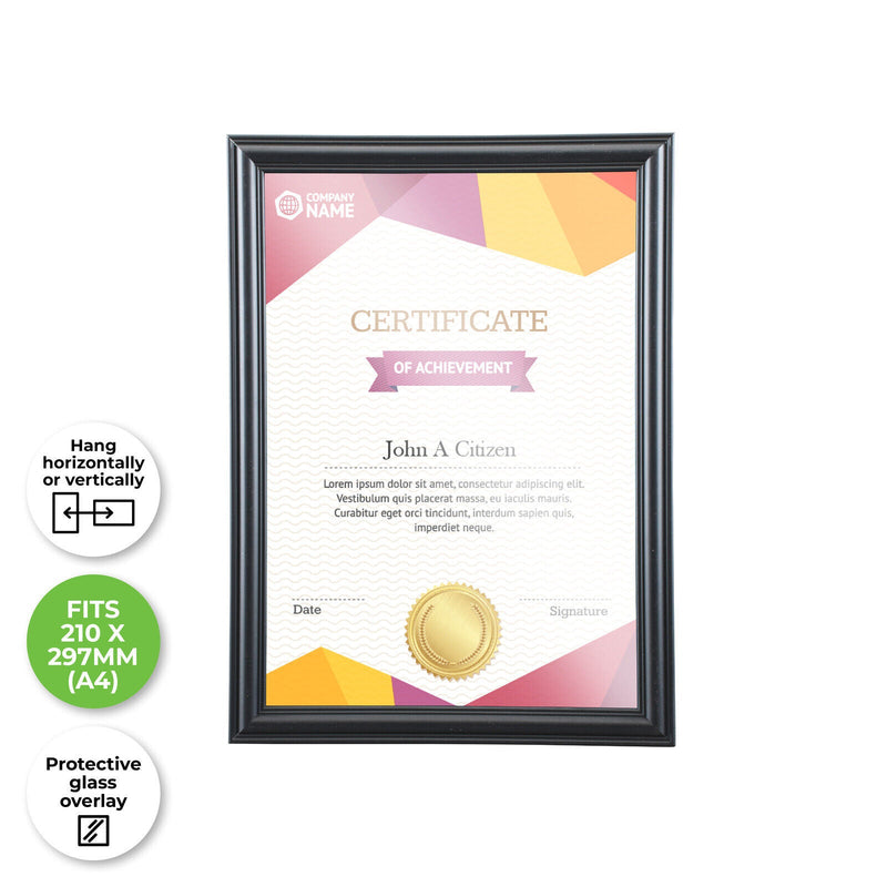 4PCE A4 Document & Certificate Frame